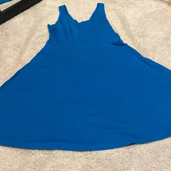 Gorgeous blue cotton tank dress - Picture 2 of 8